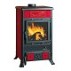 Poêle à bois italien La Nordica Rossella R1, rouge, 9kW | Poêles à bois |  |