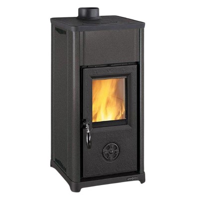 Poêle à bois italien La Nordica Tea, noire, 7kW - Poêles à bois et cheminées italiennes