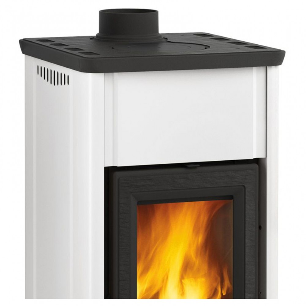 Poêle à bois italien stove La Nordica Tea, blanche, 7kW | Poêles à bois |  |