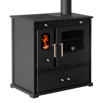 Poêle à bois cuisinière Prometey Perfect Eco, 7 kW - Poêles à bois