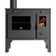 Poêle à bois cuisinière Prometey Retro Eco avec sortie de fumée à gauche, 7 kW |  |  |