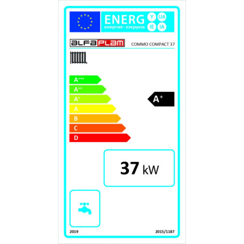 Chaudière à granulés Alfa Plam Commo Compact 37, 37kW | Chaudières à granulés | Granulés |