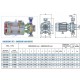 Pompe centrifuge monophasée Speroni CFM 550 – puissance 4000 W, hauteur manométrique 37 m, débit 700 l/min. |  |  |