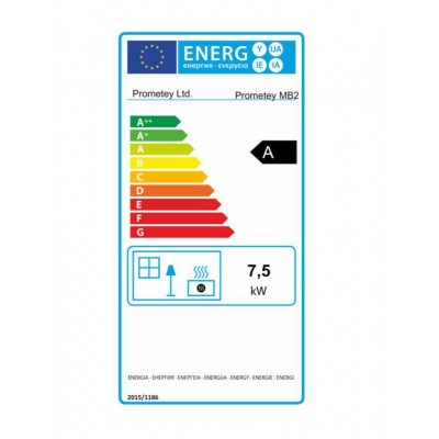 Poêle à bois Prometey “Metal top 2”, 7.5kW - Comparaison de produits