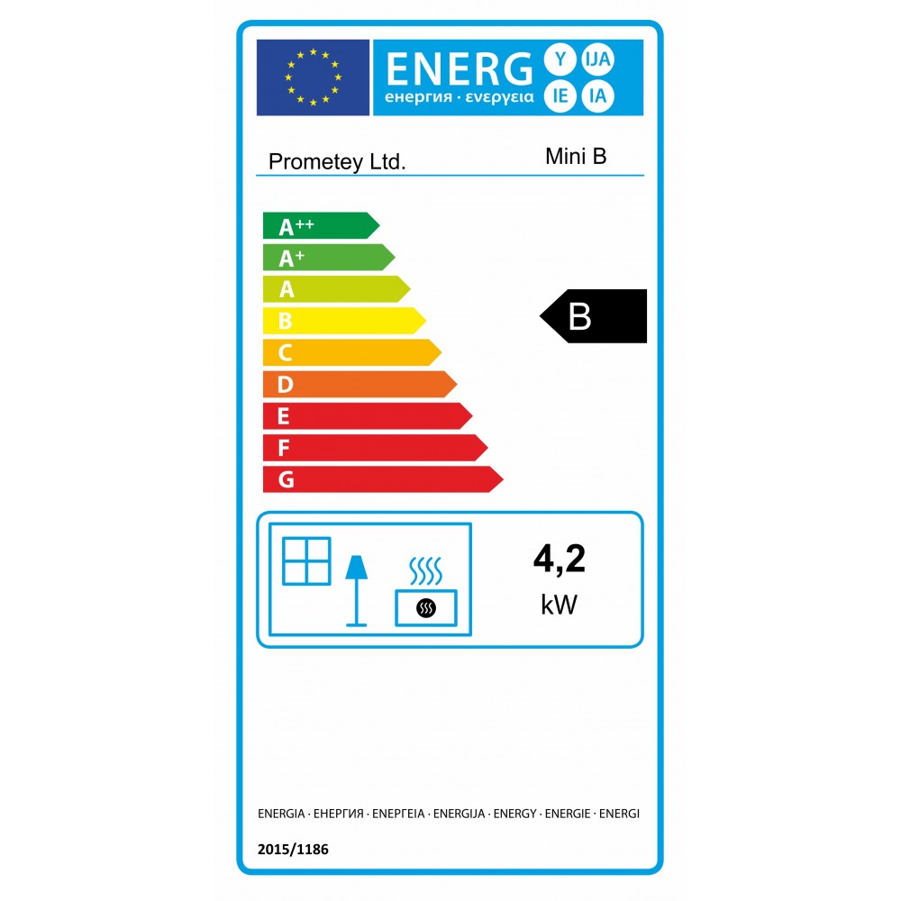 Poêle à bois Prometey Mini B, 4.2kW | Poêles à bois |  |