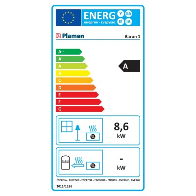 Insert cheminée Plamen Barun, Puissance thermique 8.6kw - Insert cheminées