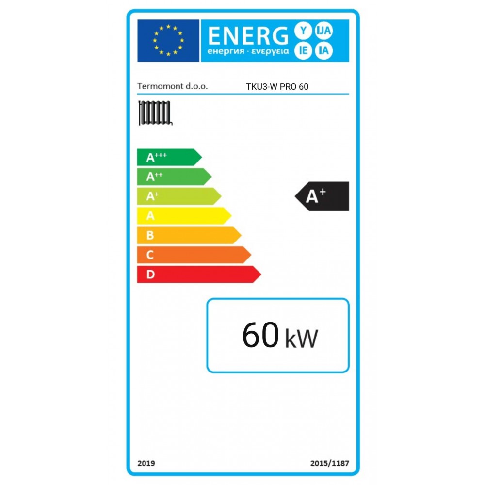 Chaudière à bois Termomont TKU3-W PRO, 60 kW | Chaudières à bois | Bois |