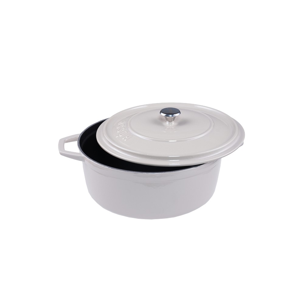 Cocotte en fonte profonde Hosse, Ivory, Ф12 | Cocotte en fonte |  |