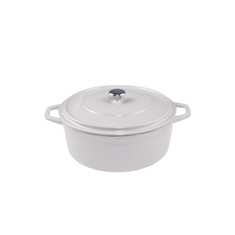 Cocotte en fonte profonde Hosse, Ivory, Ф12 | Cocotte en fonte |  |