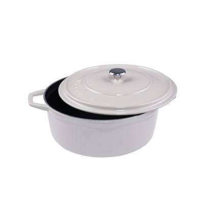 Cocotte en fonte profonde Hosse, Ivory, Ф20 - Cocotte en fonte