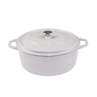 Cocotte en fonte profonde Hosse, Ivory, Ф24 - Cocotte en fonte