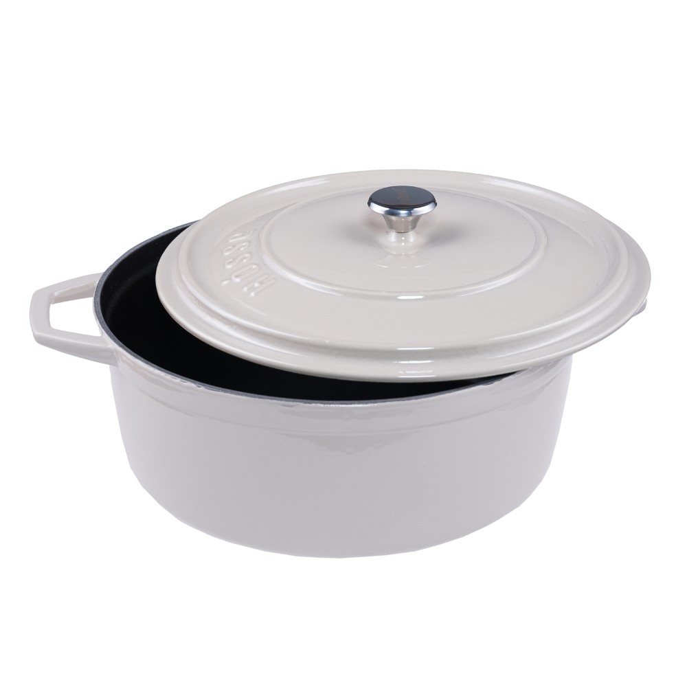 Cocotte en fonte profonde Hosse, Ivory, Ф28 | Cocotte en fonte |  |
