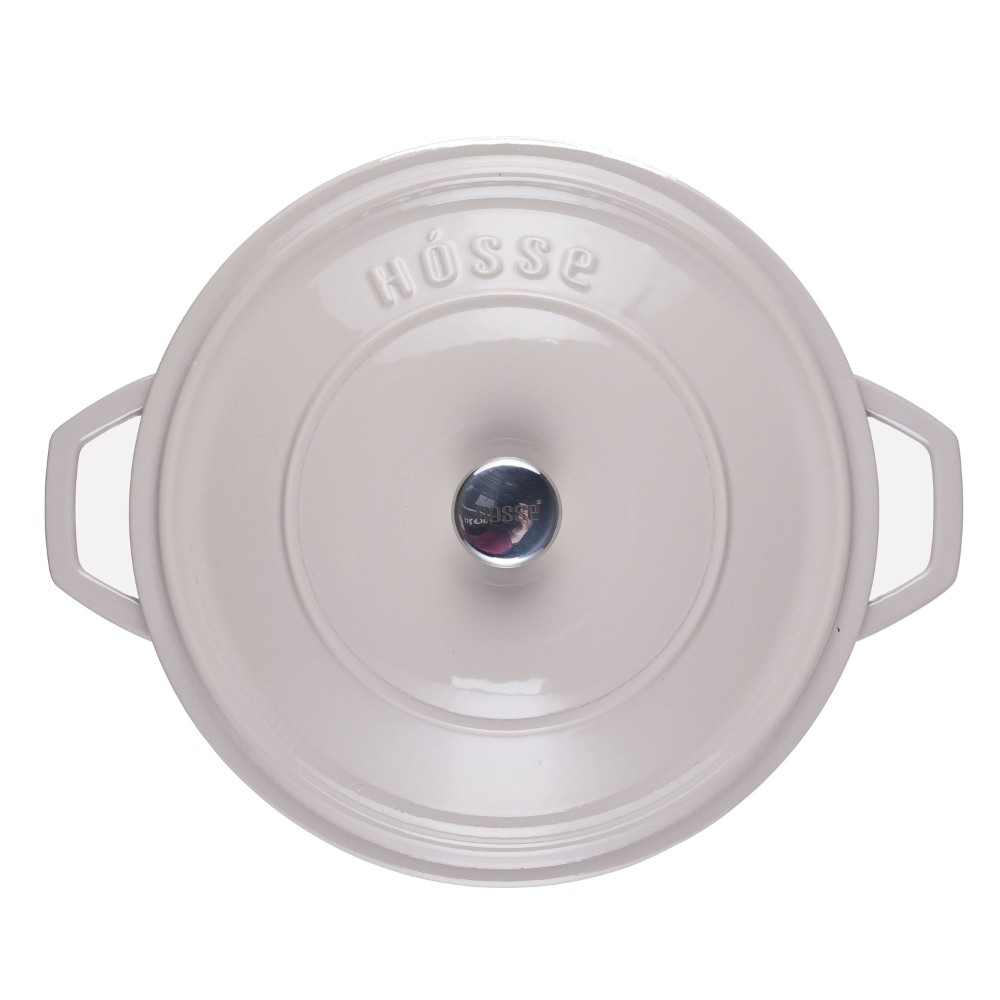 Cocotte peu profonde en fonte Hosse, Ivory, Ф28 | Cocotte en fonte |  |