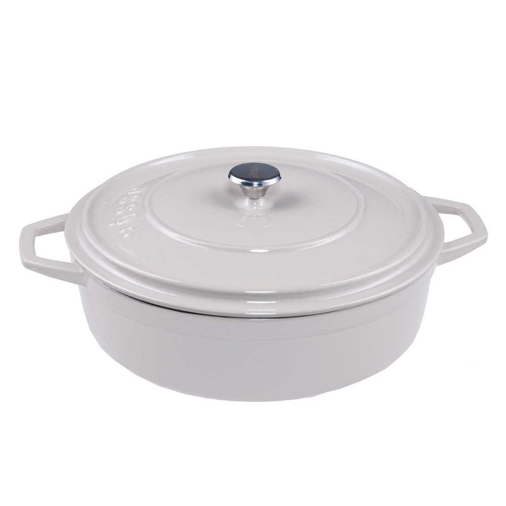 Cocotte peu profonde en fonte Hosse, Ivory, Ф28 | Cocotte en fonte |  |