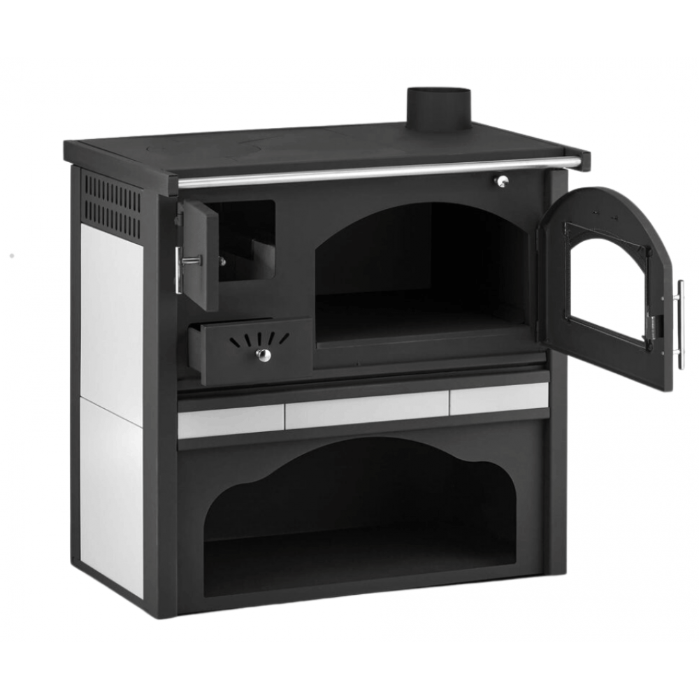 Cuisinière à bois Zvezda Classic GF Céramique, 5.7kW | Cuisinières à bois | Bois |