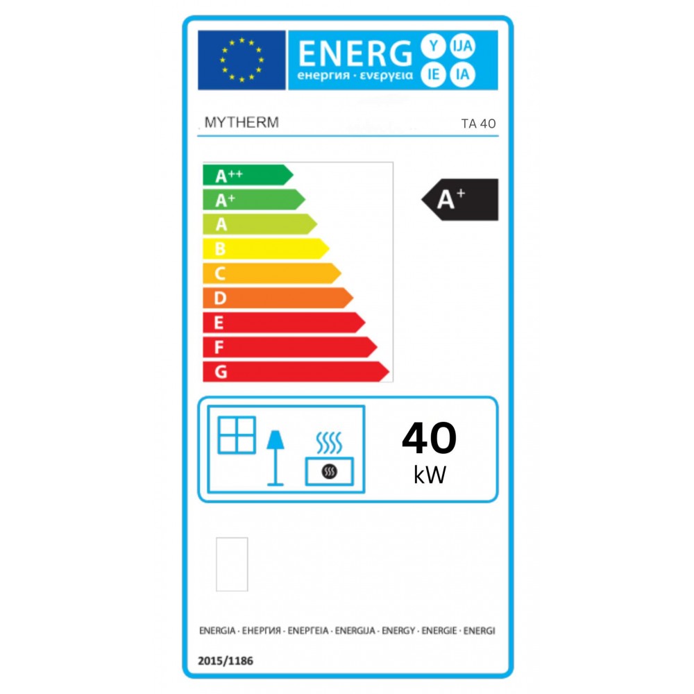 Poêle à granulés Mytherm Angela TA 40 rouge, 40kW | Poêles à granulés |  |