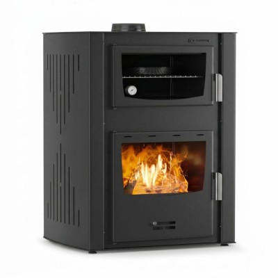 Poêle à bois bouilleur, avec four Velmora Fire ATS HYDRO ΜΑSΙΝΑ 90-30 noir, 35kW - Comparaison de produits