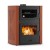 Poêle à bois bouilleur, avec four Velmora Fire ATS HYDRO MASINA 90-30 terre cuite, 35kW