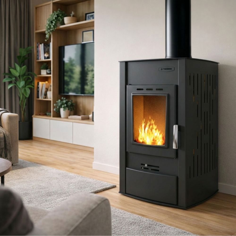 Poêle à bois bouilleur Velmora Fire ATS HYDRO noir, 25kW | Poêles à bois bouilleur | Poêles à bois |