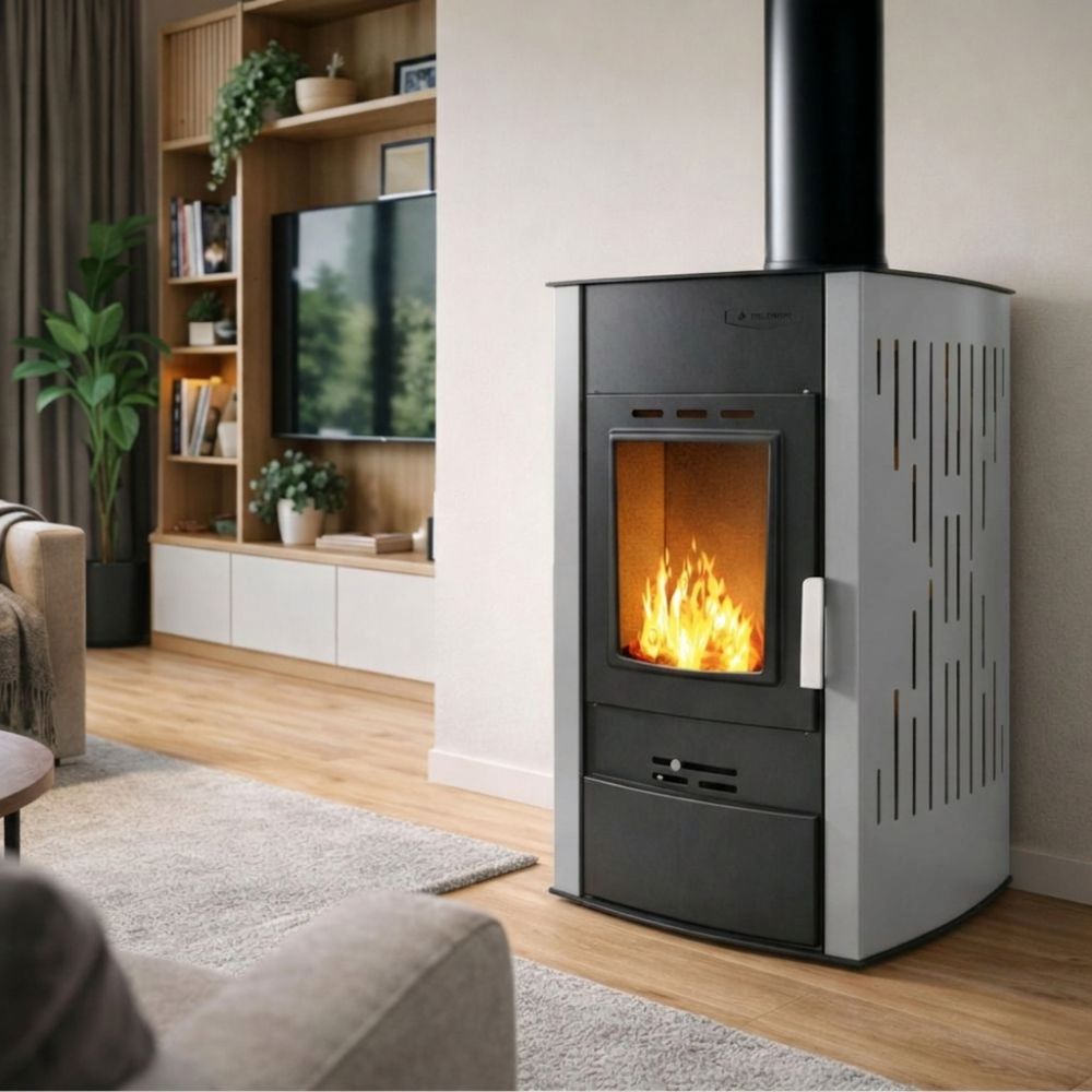 Poêle à bois bouilleur Velmora Fire ATS HYDRO gris, 25kW | Poêles à bois bouilleur | Poêles à bois |