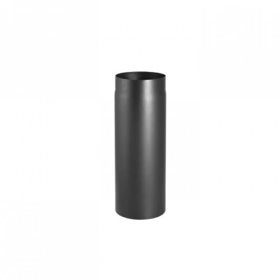 Conduit de cheminée noir PARKANEX, Droit, Longueur 0.5 m, Ø130, Épaisseur 2mm - Cheminée