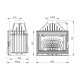 Cheminée à bois UNIFLAM 700 LUX ECO avec registre, 12 kW | Insert Cheminées à bois | Insert cheminées |