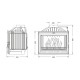 Cheminée à bois UNIFLAM 700 OPTION ECO avec registre, 10 kW | Insert Cheminées à bois | Insert cheminées |