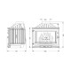 Cheminée à bois UNIFLAM 700 SELENIC ECO avec registre, 10 kW | Insert Cheminées à bois | Insert cheminées |