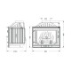 Cheminée à bois UNIFLAM 700 STANDARD ECO avec registre, 10 kW | Insert Cheminées à bois | Insert cheminées |
