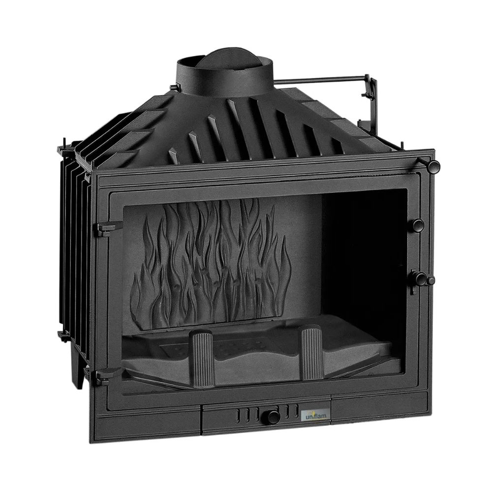 Cheminée à bois UNIFLAM 700 STANDARD ECO avec registre et arrivée d'air, 10 kW | Insert Cheminées à bois | Insert cheminées |