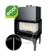 Cheminée à bois UNIFLAM 860 EVO PBS avec conduits d’air et arrivée d’air, vitre courbe, côté droit, 15 kW | Insert Cheminées à bois | Insert cheminées |