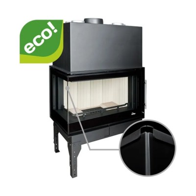 Cheminée à bois UNIFLAM 860 EVO PBS avec conduits d’air et arrivée d’air, côté gauche, 15 kW - Comparaison de produits