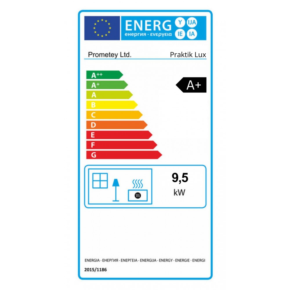Poêles à bois cuisinière Prometey Perfect Praktik Lux, ivoire, sortie de fumée à droite, 9,5 kW |  |  |