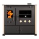 Poêles à bois cuisinière Prometey Perfect Praktik Lux, ivoire, sortie de fumée à droite, 9,5 kW |  |  |