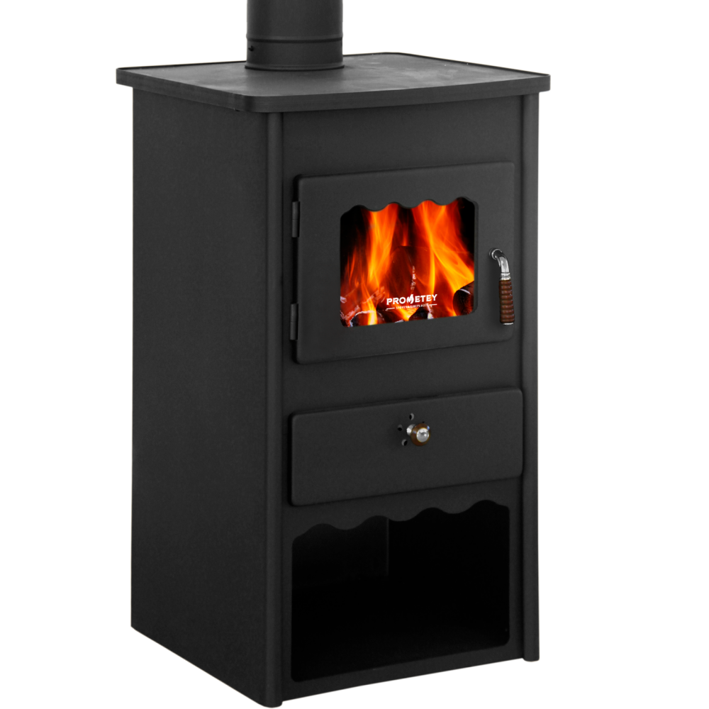 Poêle à bois Prometey “Metal top 2”, 7.5kW