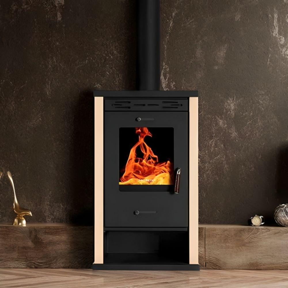 Poêle à bois Prometey EKO 3 Ivoire, 8 kW | Poêles à bois |  |