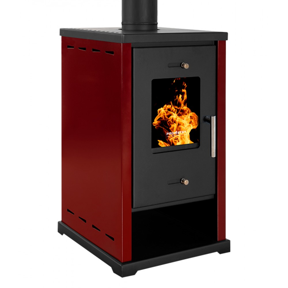 Poêle à bois Prometey EKO Mini Bordeaux, 6.4 kW | Poêles à bois |  |
