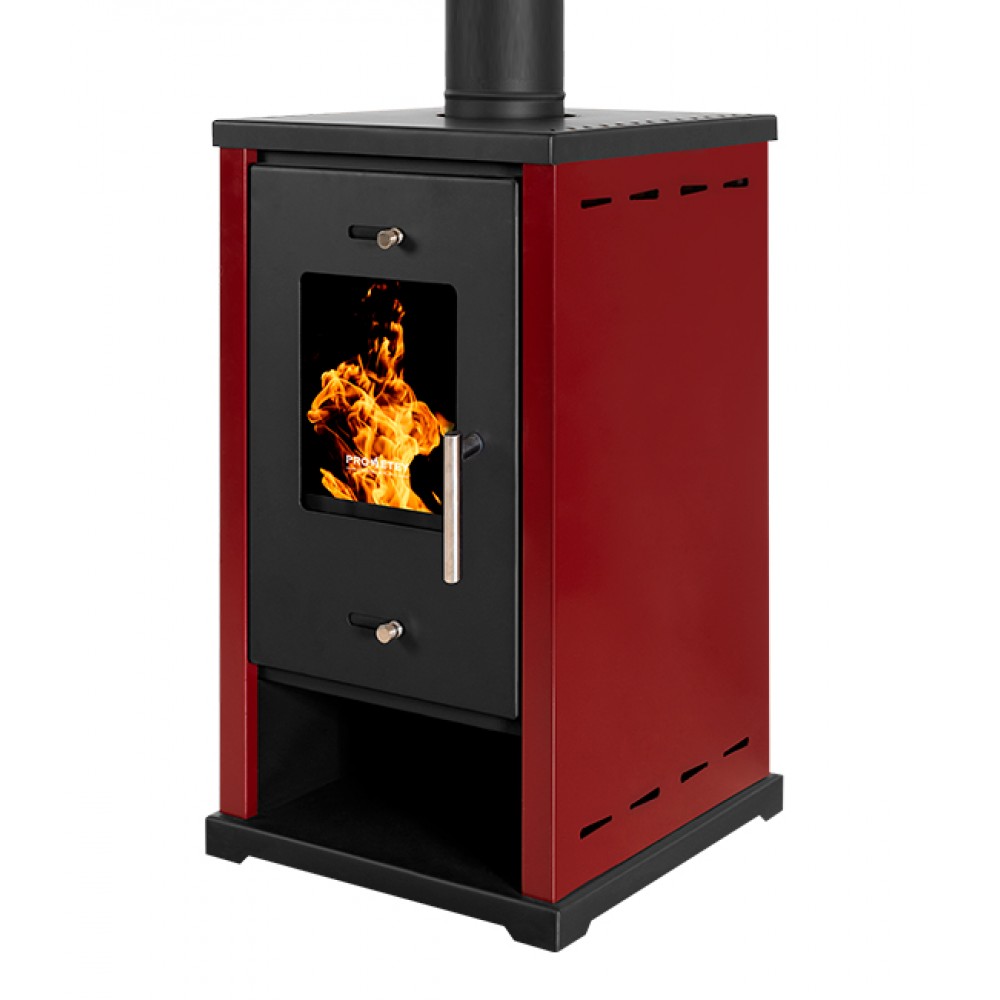 Poêle à bois Prometey EKO Mini Bordeaux, 6.4 kW | Poêles à bois |  |