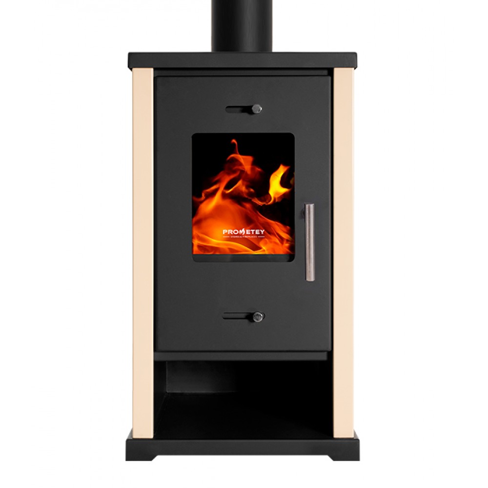 Poêle à bois Prometey EKO Mini Ivoire, 6.4 kW | Poêles à bois |  |