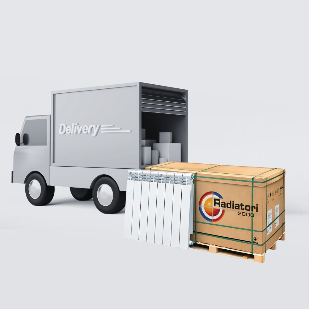 Kit complet de radiateurs en aluminium Helyos Evo H500, 10 pièces x 10 sections | Radiateurs en aluminium | Radiateurs |