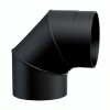 Coude de tuyau de cheminée 90° MK NERO, acier, noir, Ø150, Épaisseur 2mm
