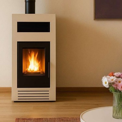 Poêle à granulés Mytherm Angela TA 8 PRO beige, 8kW - Promotions
