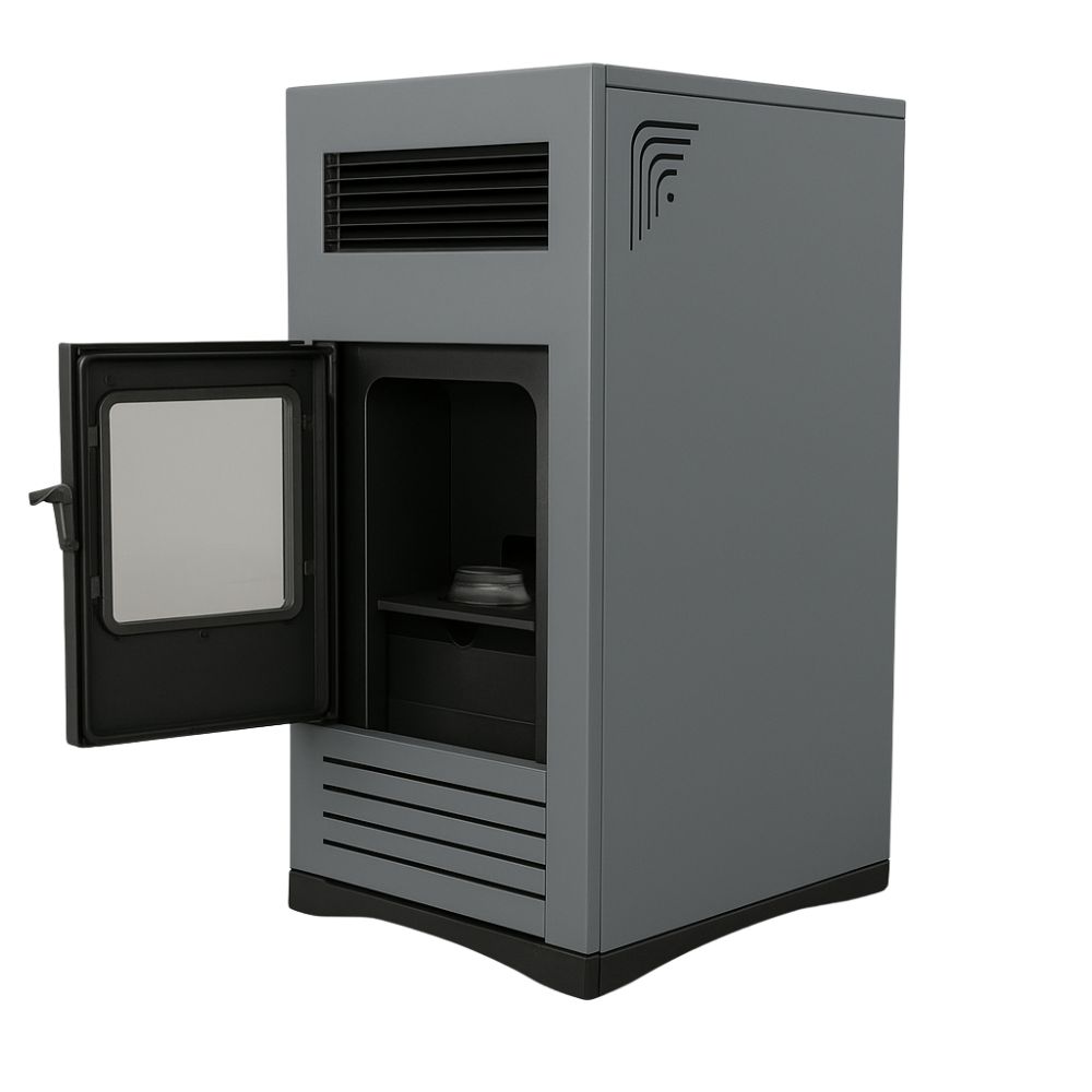 Poêle à granulés Mytherm Angela TA 12 PRO gris, 12kW | Poêles à granulés |  |