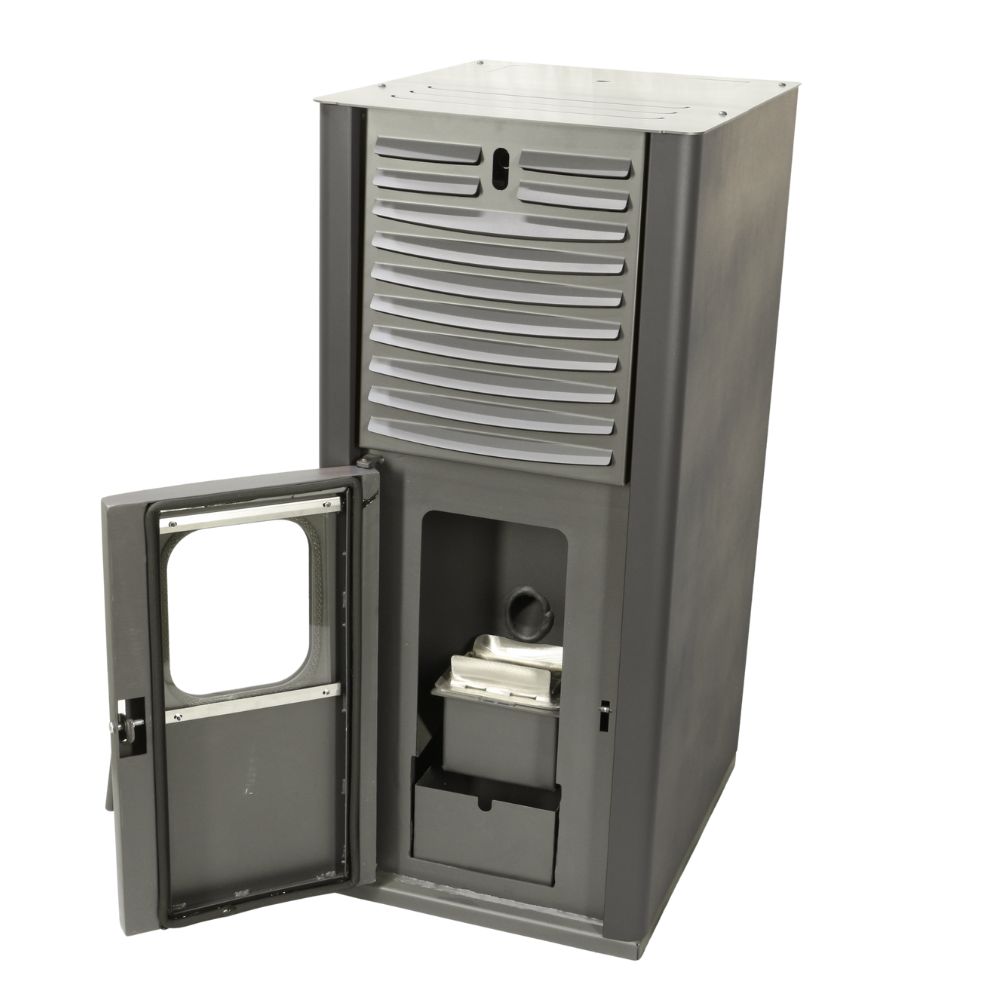 Poêle à granulés avec chaudière arrière Mytherm IOLI TS 27 gris, 29.5kW | Poêles à granulés hydro | Poêles à granulés |