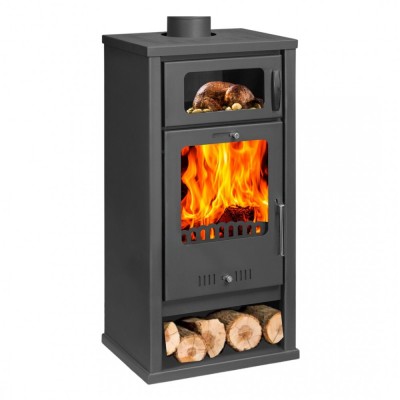 Poêle à bois avec four Balkan Energy Troy 7.8 kW - Poêles à bois