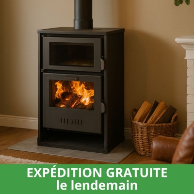Poêle à bois bouilleur, avec four Balkan Energy Suzana, 11.6kW - 17.5kW - Poêles à bois