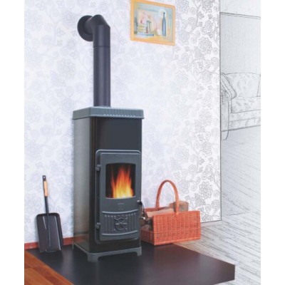Poêle à bois Plamen Dora 10N noir, 7.2kW, Log - Comparaison de produits