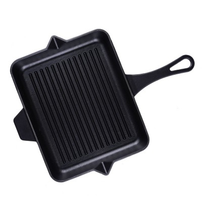 Poêle grill en fonte émaillée Hosse, Black Onyx, 26x32cm - Poêle grill en fonte