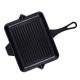 Poêle grill en fonte émaillée Hosse, Black Onyx, 26x32cm | Poêle grill en fonte | Poêle en fonte |