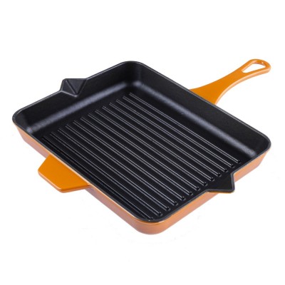 Poêle grill en fonte émaillée Hosse, Dijon, 26x32cm - Poêle grill en fonte